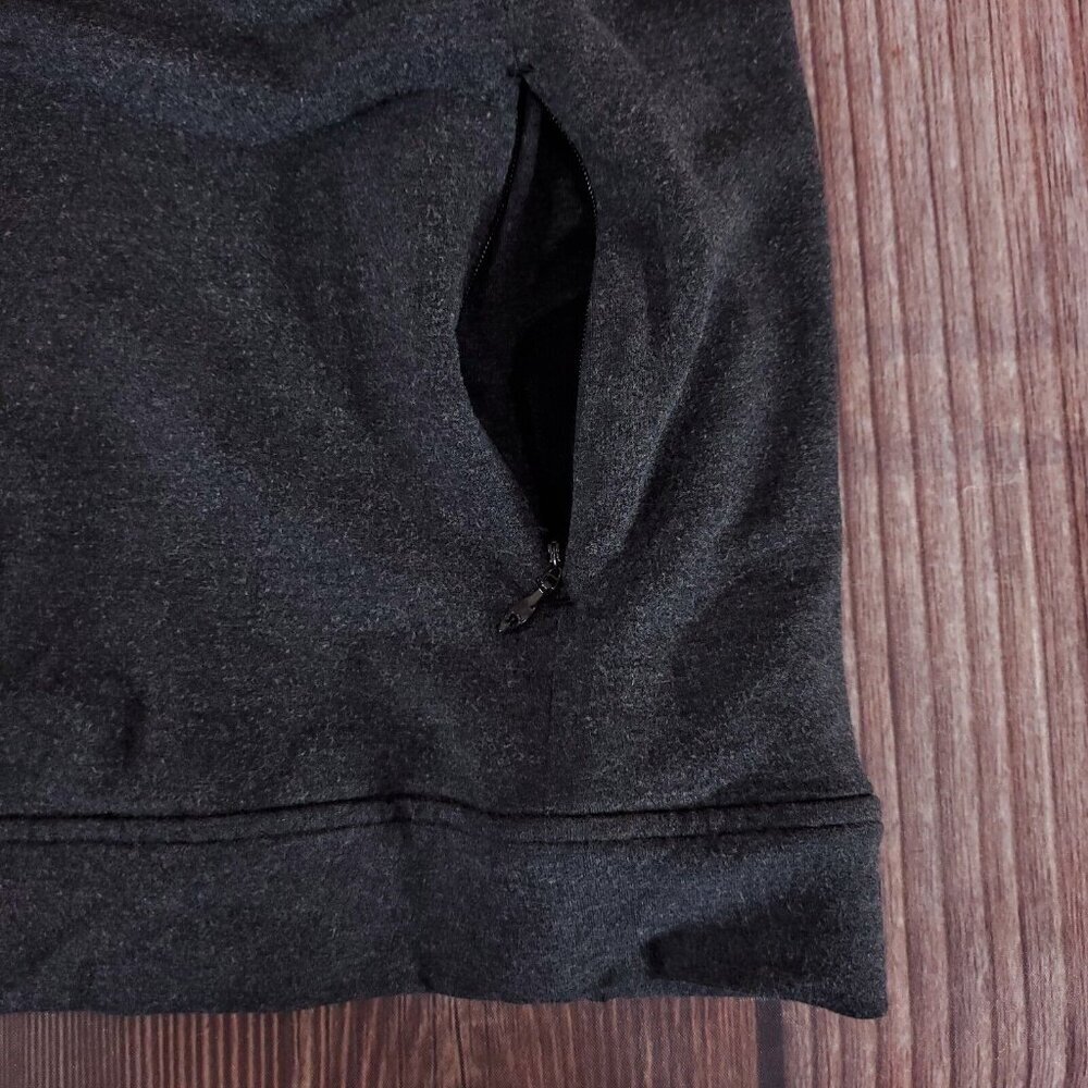 Lululemon Womens Size 6 Twisted & Tucked Long Sleeve Heathered Mod Black W3BAOS - Picture 9 of 16